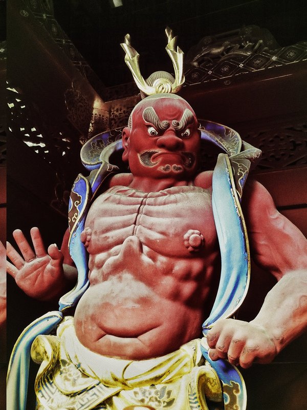 Raijin 6553.jpg :: Taken in Nikko, Japan.  This is the Shinto Buddhist God of Divine Lightning and Thunder.
