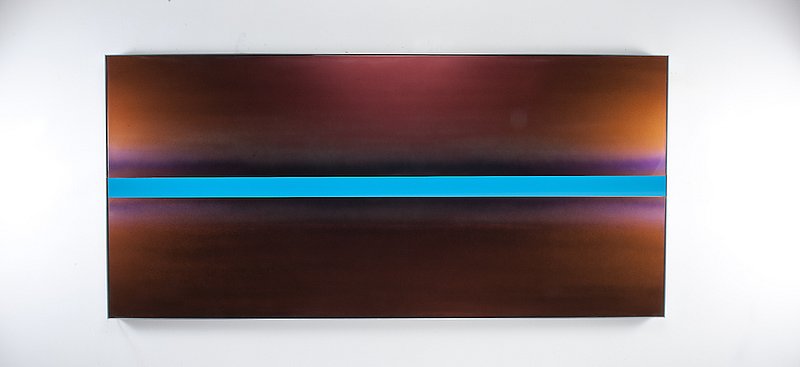 Casper Brindle-Green Flash-Automotive paint LED lights and aluminum on panel-2012 --2.jpg