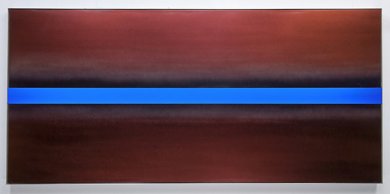 Casper Brindle-Green Flash-Automotive paint LED lights and aluminum on panel-2012 -01.jpg