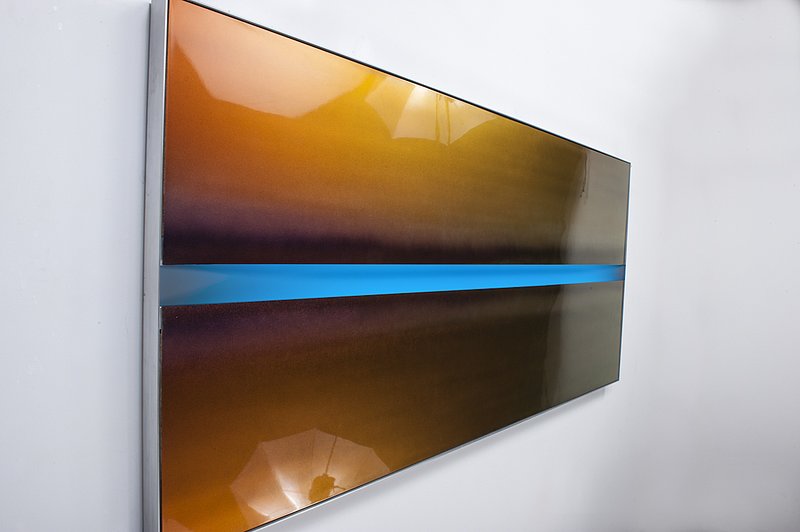 rCasper Brindle-Green Flash-Automotive paint LED lights and aluminum on panel-2012 -.jpg