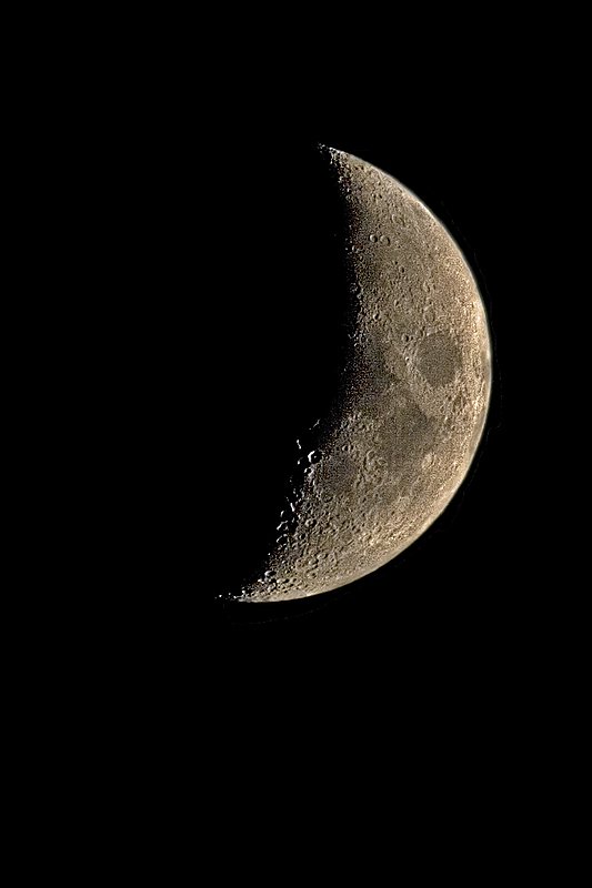 Half Moon.jpg :: Half Moon in August Sky, Kingsville, Mo