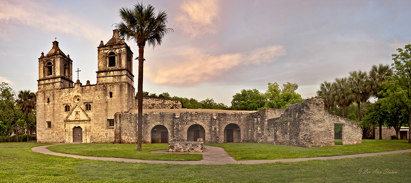 Mission Concepcion.jpg :: Mission  Concepción was originally established in East Texas in 1716 and moved to its present site in San Antonio, Texas in 1731. Concepción is the best preserved Spanish mission in Texas.   It is an active Catholic Church and is open to the public.