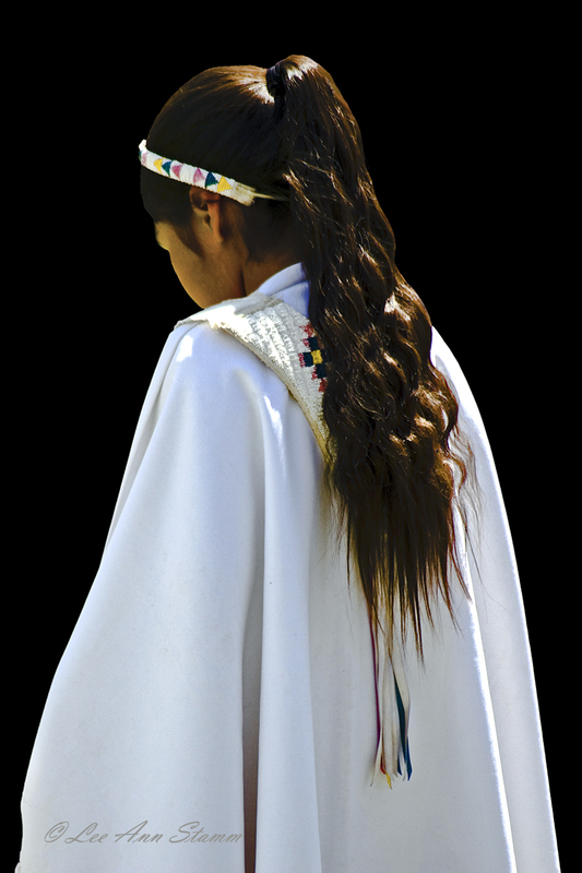 Teenaged Native American Girl in Dance Regalia.jpg :: Native American Teen Girl in Pow Wow Regalia at Cheyenne Days in Wyoming 2010