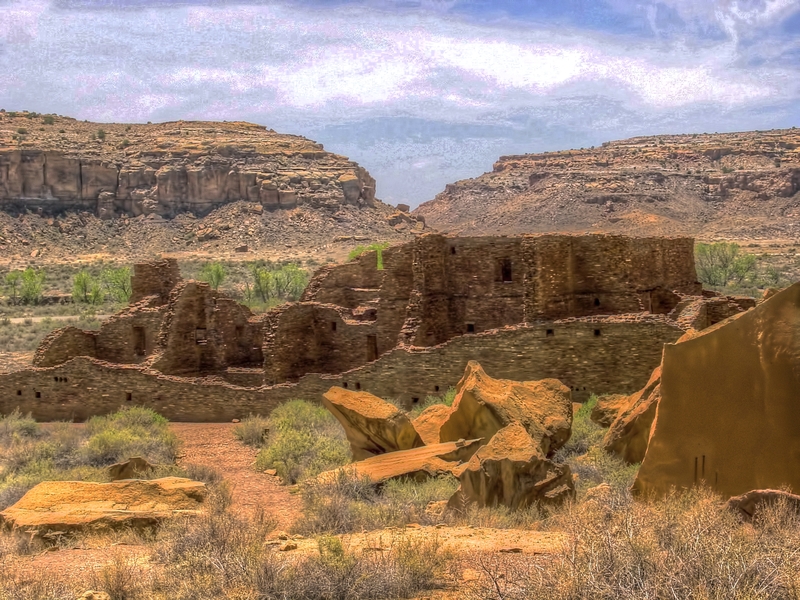 164-Chaco Canyon Pueblo Bonito Ruin-highlight_Enhancer(1).jpg :: Pueblo Bonito Ruin - Chaco Canyon, New Mexico
