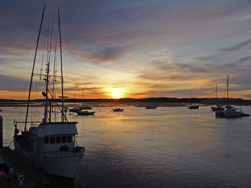 MBHAS5.jpg :: Morro Bay Harbor at Sunset                                