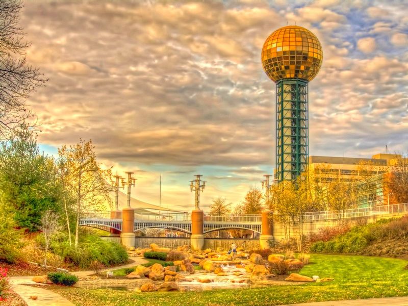 SSKXTN1.jpg :: Sun Sphere at World's Fair Park - Knoxville, TN