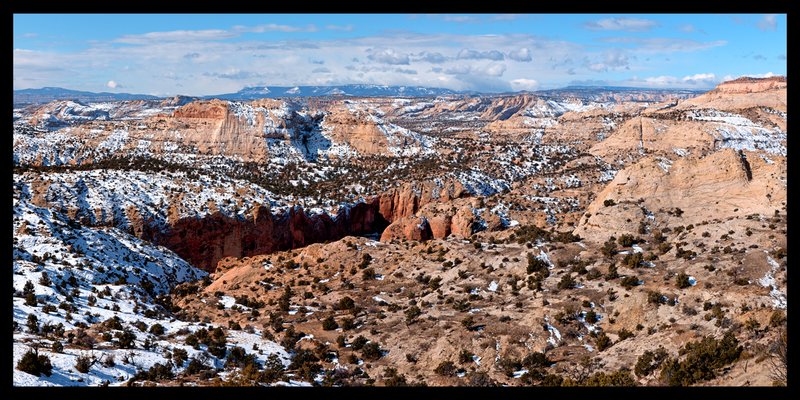 Grand Staircase Escanante NM Winter Panorama.jpg :: Catalogue No. 853

Image Size:      26X53 in. on Canvas

ON DISPLAY IN GRAND STAIRCASE ESCALANTE NATIONAL MONUMENT
