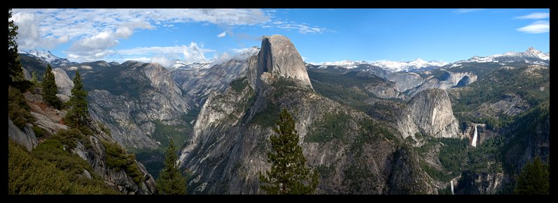 Half Dome Panorama from Glacier Point  RI.jpg :: Catalogue No. 697
Image Size:         22X64 in. on Canvas