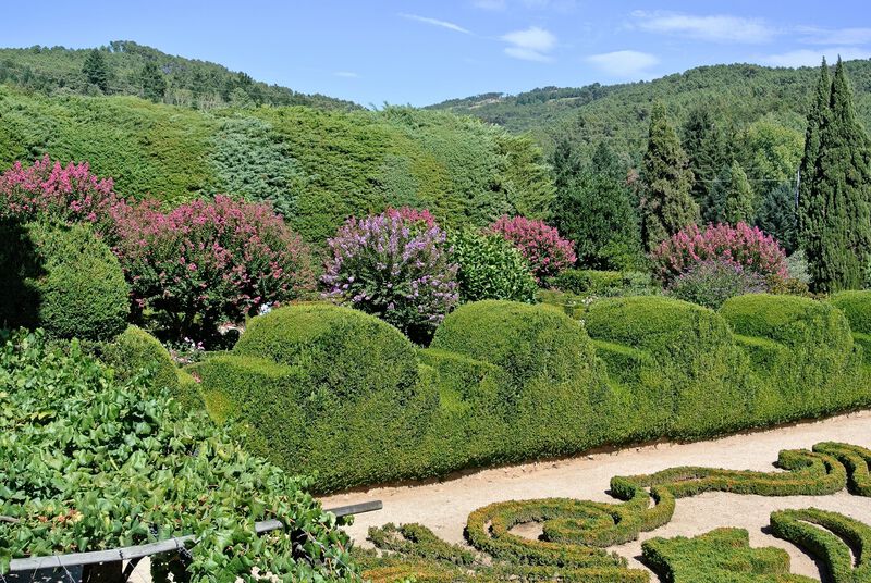 DC 22-0766-066.jpg :: Saga Douro River Cruise, Fundação da Casa de Mateus: The Mateus Palace, also known as the Solar de Mateus and Casa de Mateus, is located in the parish of Mateus, municipality of Vila Real, District of Vila Real. The leafy garden that surrounds the manor, in addition to its water mirror and boxwood areas. Photo taken 30/08/2022