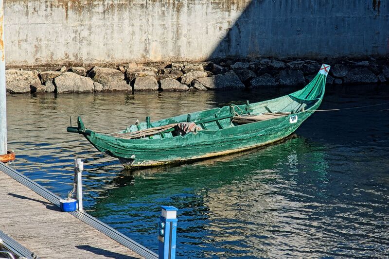 DC 22-0791-129.jpg :: Saga Douro River Cruise, Barca d'Alva: A Rabelo boat tied up to the pier at Barca d'Alva. Photo taken 31/08/2022