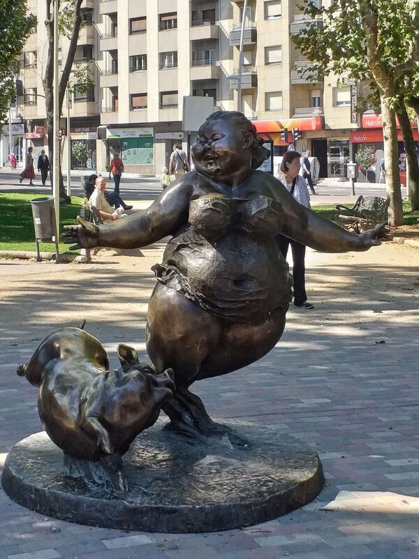 DC 22-0794-007.jpg :: Saga Douro River Cruise, Salamanca. Spain: This is the bronze sculpture titled \