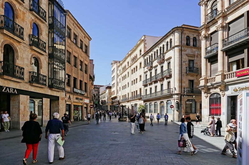 DC 22-0794-108.jpg :: Saga Douro River Cruise, Salamanca. Spain: Plaza del Liceo in Calle Toro. Photo taken 01/09/2022