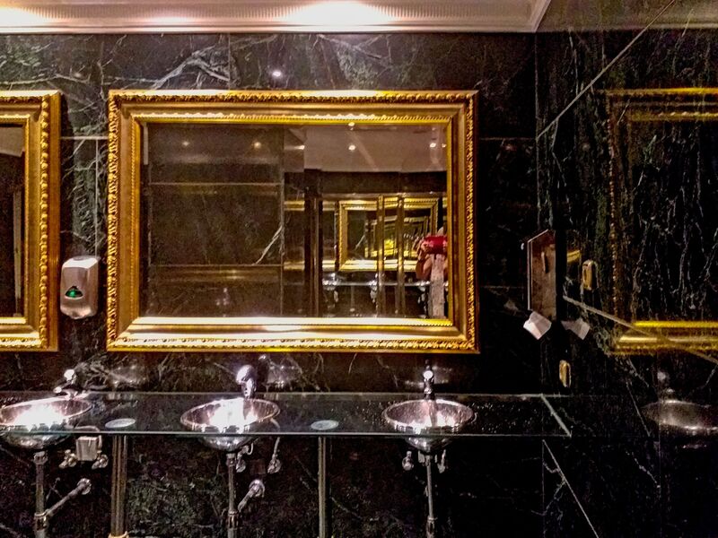 DC 22-0794-117.jpg :: Saga Douro River Cruise, Salamanca. Spain: The 5-star Hotel Alameda Palace. The hotel is located on the Paseo de la Estación, just 300 meters from the centre of Salamanca. The plush toilet facilities. Photo taken 01/09/2022