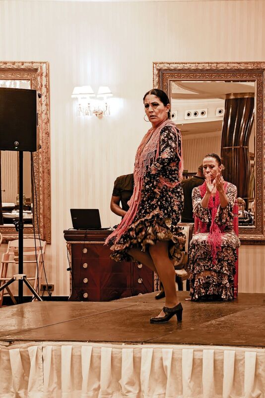 DC 22-0794-119.jpg :: Saga Douro River Cruise, Salamanca. Spain: The 5-star Hotel Alameda Palace. The hotel is located on the Paseo de la Estación, just 300 meters from the centre of Salamanca. Flamenco show. Photo taken 01/09/2022