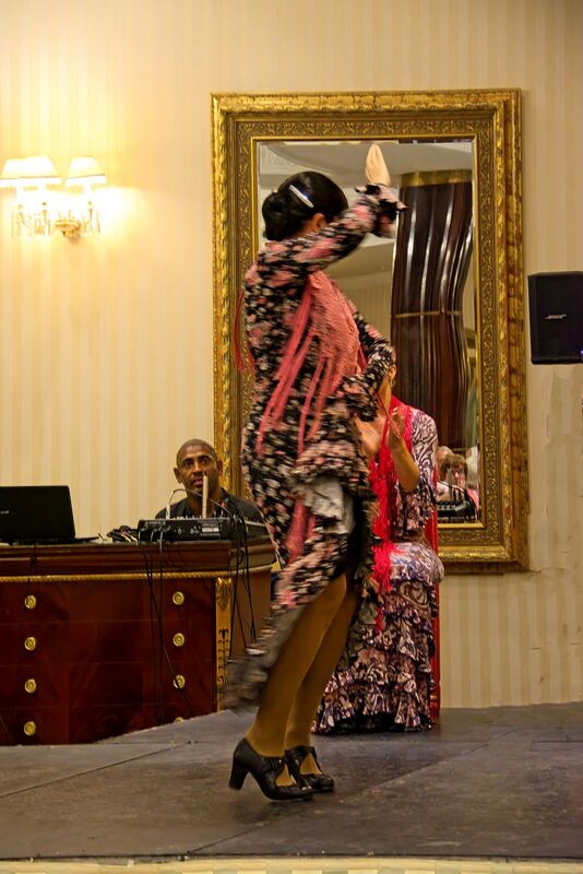 DC 22-0794-124.jpg :: Saga Douro River Cruise, Salamanca. Spain: The 5-star Hotel Alameda Palace. The hotel is located on the Paseo de la Estación, just 300 meters from the centre of Salamanca. Flamenco show. Photo taken 01/09/2022