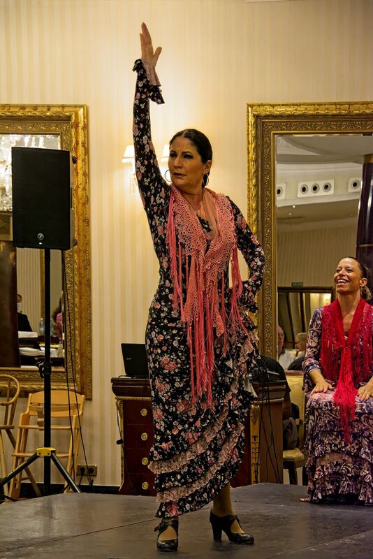 DC 22-0794-125.jpg :: Saga Douro River Cruise, Salamanca. Spain: The 5-star Hotel Alameda Palace. The hotel is located on the Paseo de la Estación, just 300 meters from the centre of Salamanca. Flamenco show. Photo taken 01/09/2022