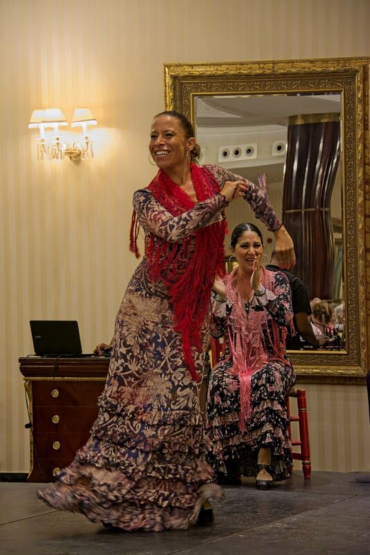 DC 22-0794-128.jpg :: Saga Douro River Cruise, Salamanca. Spain: The 5-star Hotel Alameda Palace. The hotel is located on the Paseo de la Estación, just 300 meters from the centre of Salamanca. Flamenco show. Photo taken 01/09/2022