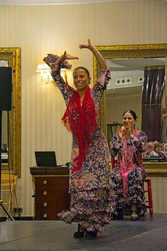 DC 22-0794-129.jpg :: Saga Douro River Cruise, Salamanca. Spain: The 5-star Hotel Alameda Palace. The hotel is located on the Paseo de la Estación, just 300 meters from the centre of Salamanca. Flamenco show. Photo taken 01/09/2022