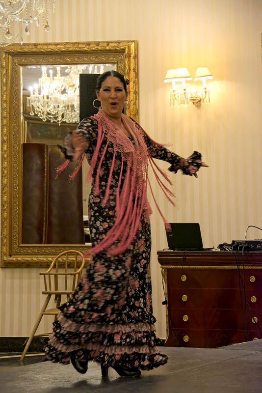 DC 22-0794-130.jpg :: Saga Douro River Cruise, Salamanca. Spain: The 5-star Hotel Alameda Palace. The hotel is located on the Paseo de la Estación, just 300 meters from the centre of Salamanca. Flamenco show. Photo taken 01/09/2022