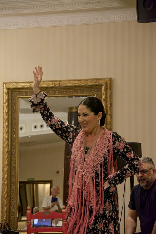 DC 22-0794-134.jpg :: Saga Douro River Cruise, Salamanca. Spain: The 5-star Hotel Alameda Palace. The hotel is located on the Paseo de la Estación, just 300 meters from the centre of Salamanca. Flamenco show. Photo taken 01/09/2022