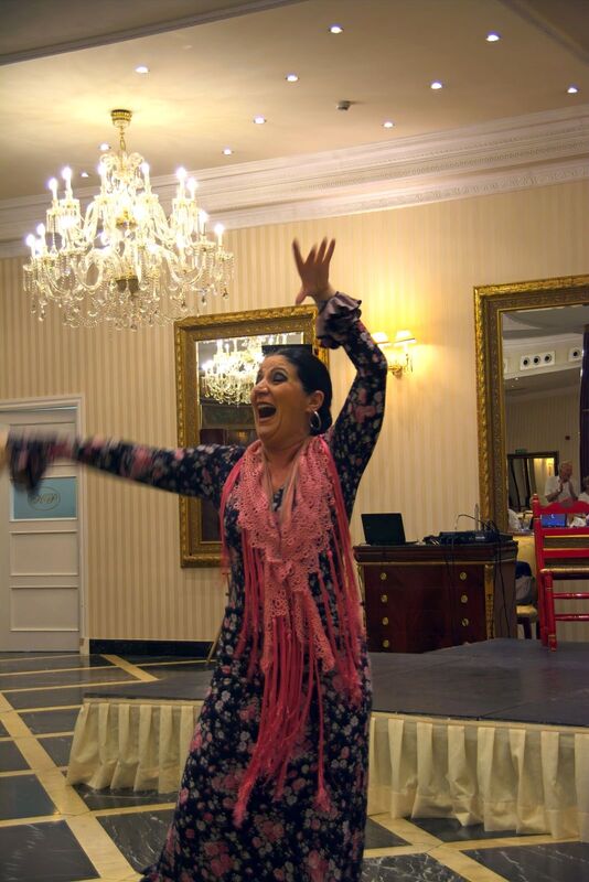 DC 22-0794-136.jpg :: Saga Douro River Cruise, Salamanca. Spain: The 5-star Hotel Alameda Palace. The hotel is located on the Paseo de la Estación, just 300 meters from the centre of Salamanca. Flamenco show. Photo taken 01/09/2022