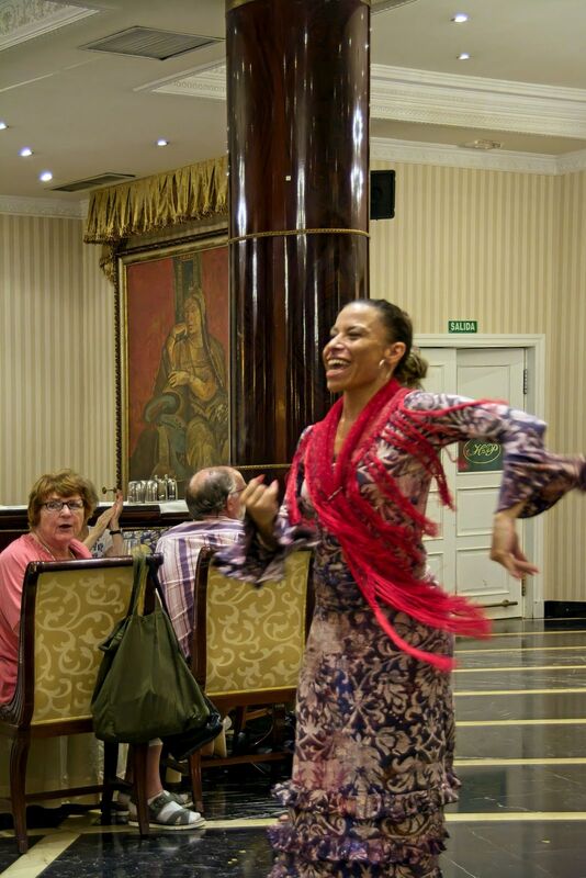 DC 22-0794-137.jpg :: Saga Douro River Cruise, Salamanca. Spain: The 5-star Hotel Alameda Palace. The hotel is located on the Paseo de la Estación, just 300 meters from the centre of Salamanca. Flamenco show. Photo taken 01/09/2022