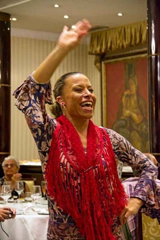 DC 22-0794-138.jpg :: Saga Douro River Cruise, Salamanca. Spain: The 5-star Hotel Alameda Palace. The hotel is located on the Paseo de la Estación, just 300 meters from the centre of Salamanca. Flamenco show. Photo taken 01/09/2022