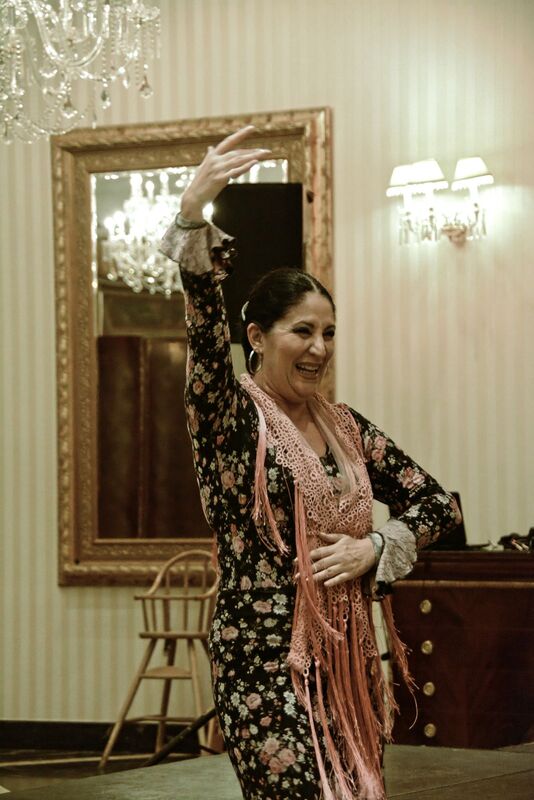 DC 22-0794-139.jpg :: Saga Douro River Cruise, Salamanca. Spain: The 5-star Hotel Alameda Palace. The hotel is located on the Paseo de la Estación, just 300 meters from the centre of Salamanca. Flamenco show. Photo taken 01/09/2022