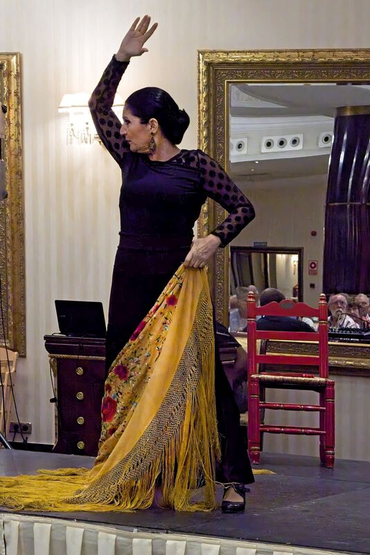 DC 22-0794-140.jpg :: Saga Douro River Cruise, Salamanca. Spain: The 5-star Hotel Alameda Palace. The hotel is located on the Paseo de la Estación, just 300 meters from the centre of Salamanca. Flamenco show. Photo taken 01/09/2022