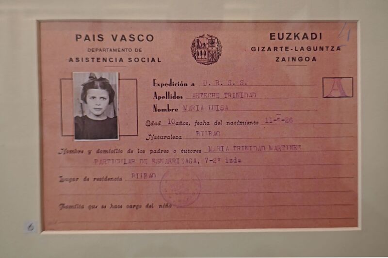 DC 22-0794-200.jpg :: Saga Douro River Cruise, Salamanca. Spain: General Archive of the Spanish Civil War in Salamanca. Document of evacuation to the Soviet Union of a \