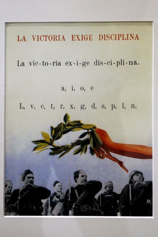 DC 22-0794-204.jpg :: Saga Douro River Cruise, Salamanca. Spain: General Archive of the Spanish Civil War in Salamanca. A propaganda poster from the Spanish Civil War. The poster is in Spanish and the main slogan translates to \