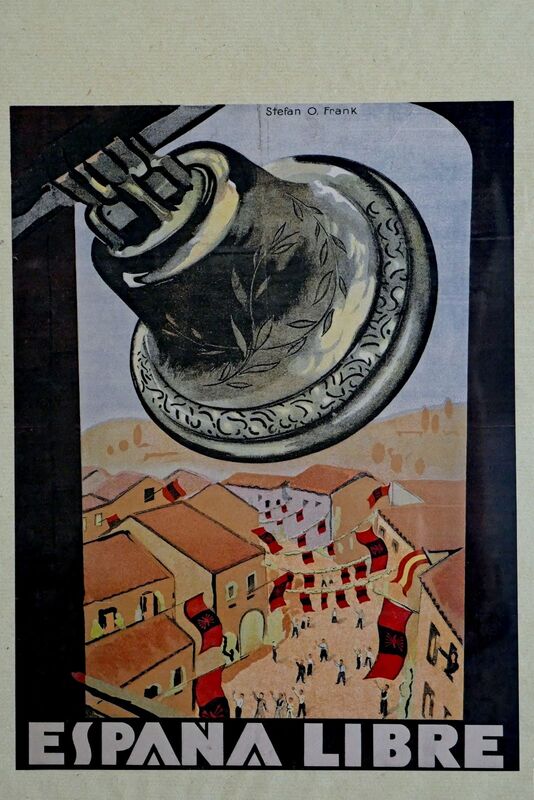 DC 22-0794-209.jpg :: Saga Douro River Cruise, Salamanca. Spain: General Archive of the Spanish Civil War in Salamanca. A lithograph poster titled \