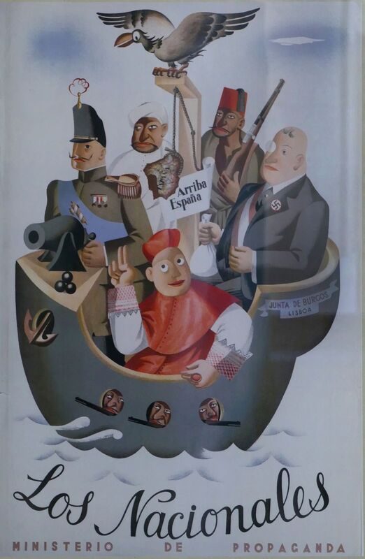 DC 22-0794-213.jpg :: Saga Douro River Cruise, Salamanca. Spain: General Archive of the Spanish Civil War in Salamanca. his is a famous Republican propaganda poster from the Spanish Civil War, created around 1937 and titled \