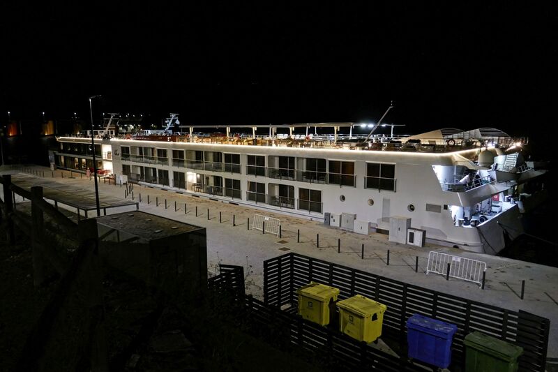 DC 22-0794-229.jpg :: Saga Douro River Cruise, Barca d'Alva, Portugal: The MS Viking Hemming berthed at Barca d'Alva pier. Photo taken 01/09/2022