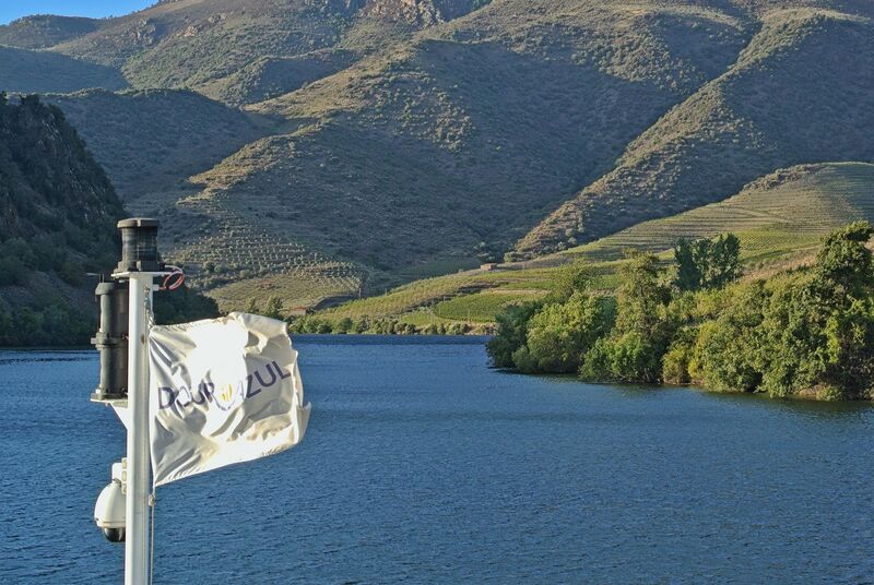 DC 22-0796-021.jpg :: Saga Douro River Cruise, Barca d'Alva to Pocinho, Portugal: Looking off the stern of MS Douro Spirit sailing by Escalhão. Photo taken 01/09/2022