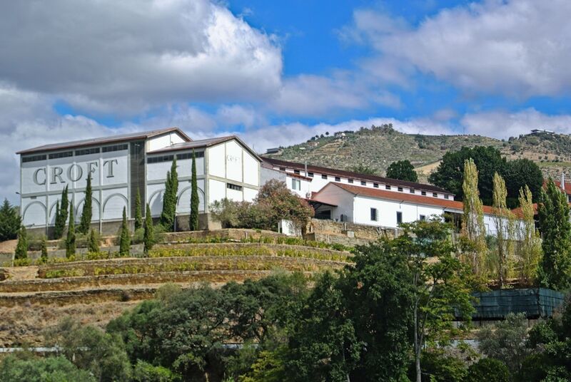 DC 22-0797-060.jpg :: Saga Douro River Cruise, Pocinho to Pinhao, River Douro: Quinta da Roêda, the famous wine-growing estate owned by the Port house Croft. Croft is one of the oldest active Port wine producers, founded in 1588. The wines from this property form the core of Croft's Vintage Port blends. The estate is known for its distinctive terraced vineyards, which have been used for growing grapes for centuries. Photo taken 02/09/2022