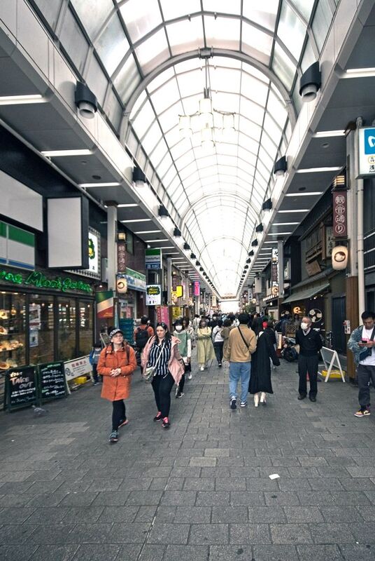DC 23-0677-068.jpg :: Iglu Tour, Ultimate Japan & Cherry Blossom: Tokyo, Japan.  Asakusa. Covered shopping arcade off Nakamise Dori, street at Asakusa temple. Photo taken 31/03/2023
