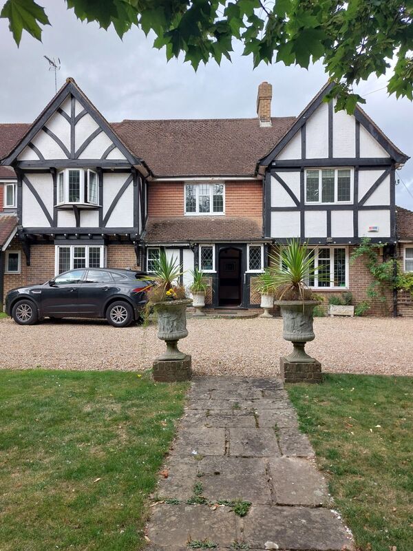 DC 24-0736-070.jpg :: Tenterden, Kent: Little Silver Country Hotel, a former 16-bedroom hotel and wedding venue on Ashford Road in Tenterden. The main part of the property features a mock-Tudor façade and dates back to the mid 20th century Photo taken 04/09/2024