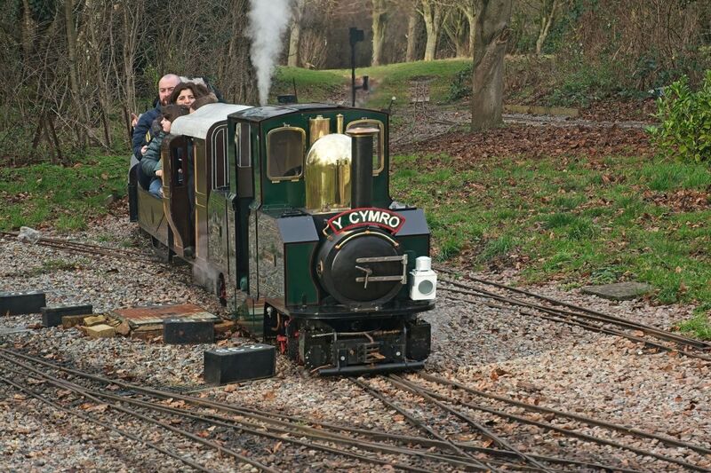 DC 24-0738-011 (3).jpg :: Swanley New Barn Railway, Swanley Park Kent: Fairlie's Patent, YSGWAR. A 7.25? Double Fairlie locomotive. Photo taken 01/01/2024
