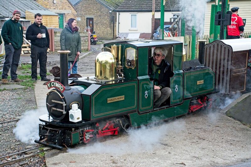 DC 24-0738-011.jpg :: Swanley New Barn Railway, Swanley Park Kent: Fairlie's Patent, YSGWAR. A 7.25? Double Fairlie locomotive. Photo taken 01/01/2024