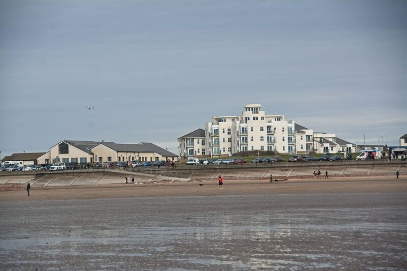 DC 24-0746-016.jpg :: Crosby Beach, Merseyside: Crosby Beach is part of the Merseyside coastline north of Liverpool in the Metropolitan Borough of Sefton, England, stretching about 2.5 miles (4.0 km) North-West from the Seaforth Dock in the Port of Liverpool, through Waterloo, where it separates the sea from the Marina. The beach was awarded Keep Britain Tidy's Quality Coast Award in 2011. Since 2007, the beach has been the permanent home of the Another Place sculptures by Antony Gormley. Photo taken 27/10/2024