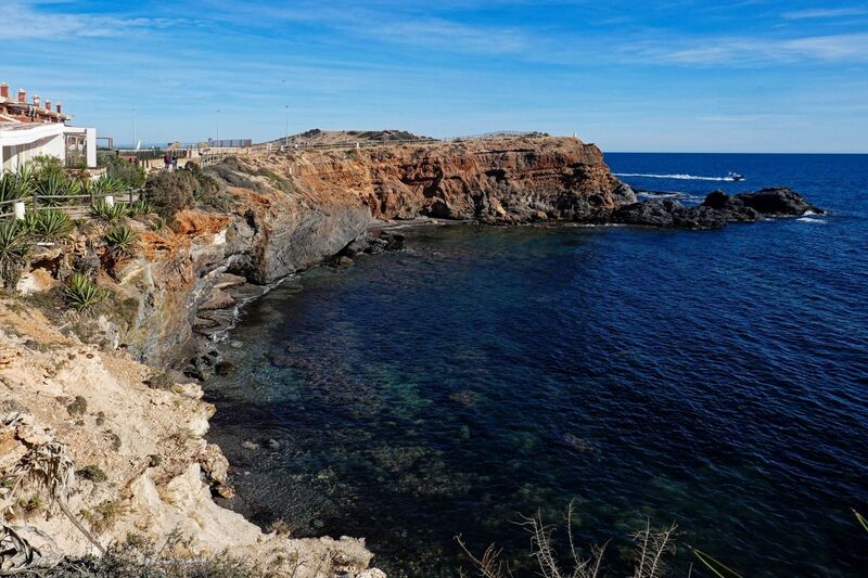 DC 24-0764-022.jpg :: Cabo de Palos, La Manga, Spain: Cabo de Palos is a cape in the Spanish municipality of Cartagena, in the region of Murcia. It is part of a small range of volcanic mounts that form a small peninsula. The Mediterranean islands of Grosa and the group known as the Hormigas Islands are part of this range, as well as the islands in the Mar Menor (“Little Sea”). The name Palos is derived from the Latin word palus, meaning ‘lagoon’, a reference to the Mar Menor. Photo taken 06/12/2024