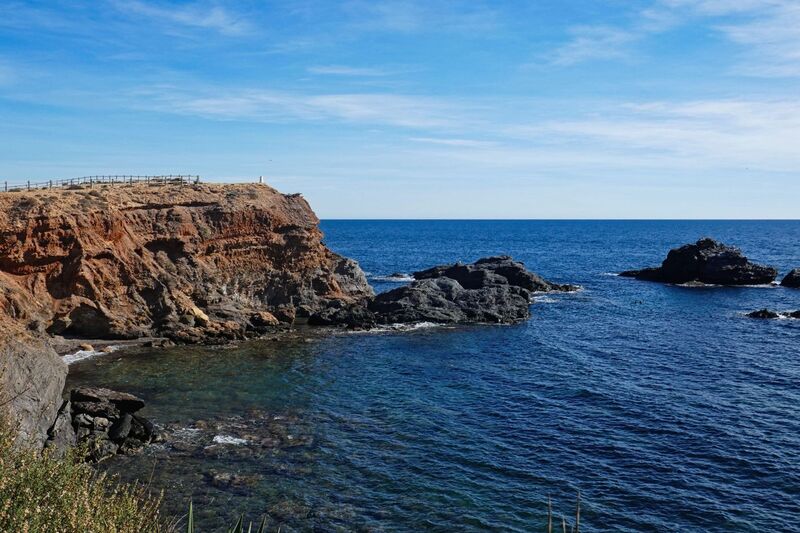 DC 24-0764-023.jpg :: Cabo de Palos, La Manga, Spain: Cabo de Palos is a cape in the Spanish municipality of Cartagena, in the region of Murcia. It is part of a small range of volcanic mounts that form a small peninsula. The Mediterranean islands of Grosa and the group known as the Hormigas Islands are part of this range, as well as the islands in the Mar Menor (“Little Sea”). The name Palos is derived from the Latin word palus, meaning ‘lagoon’, a reference to the Mar Menor. Photo taken 06/12/2024