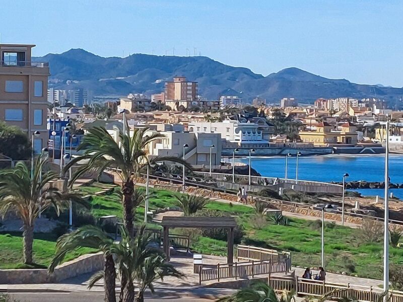 DC 24-0764-050.jpg :: Cabo de Palos, La Manga, Spain: Cabo de Palos is a cape in the Spanish municipality of Cartagena, in the region of Murcia. It is part of a small range of volcanic mounts that form a small peninsula. The Mediterranean islands of Grosa and the group known as the Hormigas Islands are part of this range, as well as the islands in the Mar Menor (“Little Sea”). The name Palos is derived from the Latin word palus, meaning ‘lagoon’, a reference to the Mar Menor. In the background La Manga strip. Photo taken 06/12/2024