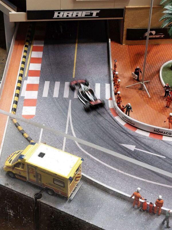 DC 25-0767-030.jpg :: Miniatur Wunderland Hamburg, Germany: The Miniatur Wunderland is, according to Guinness World Records, the largest model railway system in the world. It is located at the historic Speicherstadt in Hamburg and is one of the most popular and most visited sights in Germany. The exhibition includes around 1,230 digitally controlled trains with more than 12,000 wagons. The Wonderland is also designed with around 4,300 houses and bridges, more than 10,000 vehicles – of which around 350 drive independently on the installation – 47 airplanes and around 290,000 figures. The system features a recurring day-night lighting cycle and almost 500,000 built-in LED lights. Of the 7,000 m2 (75,347 sq ft) of floorspace, the models occupies 1,545 m2 (16,630 sq ft). P.s. Part of the Monaco section of the exhibition, The world  famous tunnel section under the Fairmont Hotel. Photo taken 20/01/2025