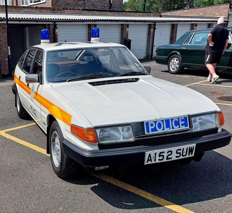 DC 25-0777-027.jpg :: Marlow House, Sidcup, Historic Police Cars Display: A Met Police 1983 Rover SDI. Part of the Metropolitan Police Historic Vehicle Collection. Reg No. A152 SUW. Photo taken 08-06-2025