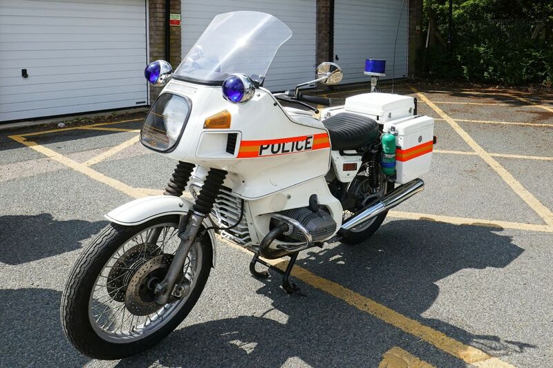 DC 25-0777-078.jpg :: Marlow House, Sidcup, Historic Police Cars Display:  BMW R80-7. Part of the Metropolitan Police Historic Vehicle Collection. Photo taken 08-06-2025