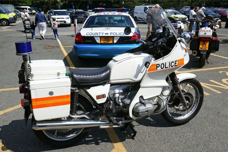 DC 25-0777-079.jpg :: Marlow House, Sidcup, Historic Police Cars Display:  BMW R80-7. Part of the Metropolitan Police Historic Vehicle Collection. Photo taken 08-06-2025