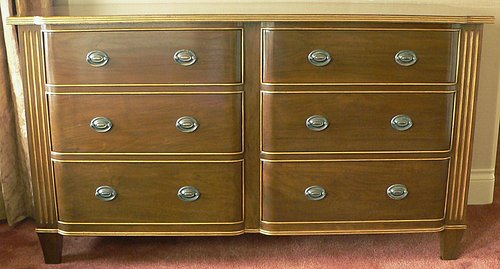 Reproduction American Sheraton Chest Of Drawers Furniture