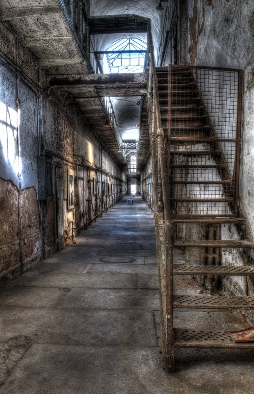 Broken Hallways (DLM_20140405_011_0114_5_6_web).jpg :: Eastern State Penitientary, Philadelphia, PA